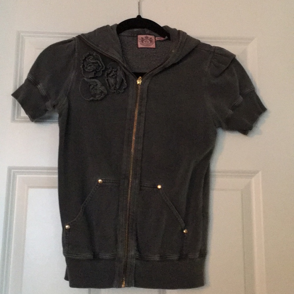 Grey distressed sweatshirt